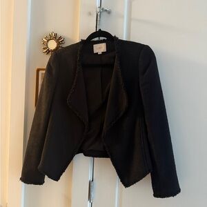 LOFT Black Women's tweed blazer